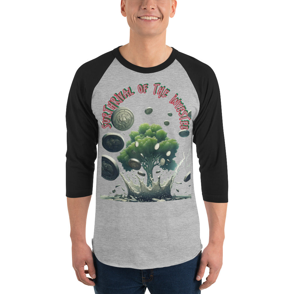 3/4 sleeve raglan shirt