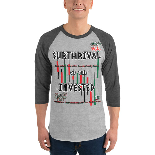 3/4 sleeve raglan shirt